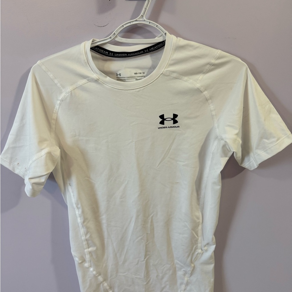 Under Armour Men's Short Sleeve White Tee